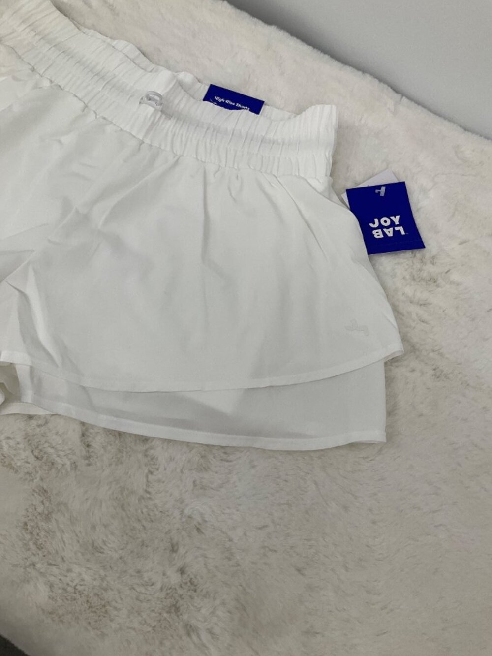 Joylab Medium High- Rise True White Skort  2 interior side pockets NEW with tags - Picture 3 of 9
